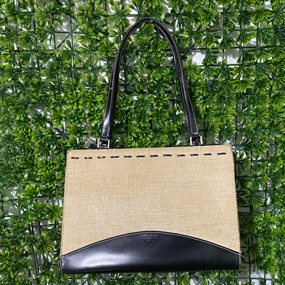 COPY Kate Spade Straw Structured Purse